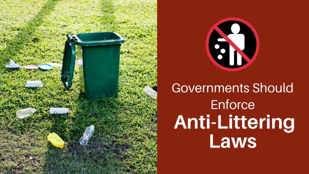 Anti-littering law title cover