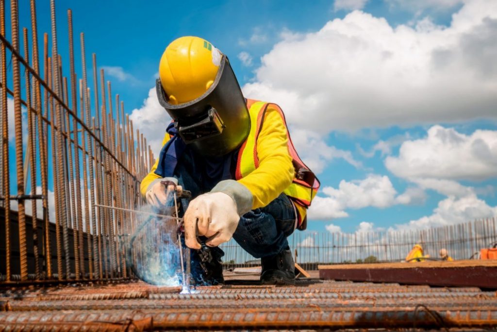 man working in construction